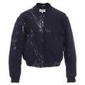 Maison Margiela Men's Navy Cut-out Bomber Jacket