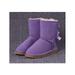 UKAP Snow Boots For Women Warm Mid Tube Round Toe Boots With Bowknot Non-slip Big Cold Weather Boots, Gift