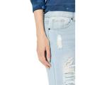 Cover Girl Cute Mid Rise Waisted Ripped Distressed Torn Skinny Juniors, Classic Denim, 9