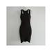 CRAVE FAME Womens Black Cut Out Ruched Sleeveless Short Tulip Party Dress Size XS