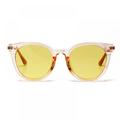 SUPERHOMUSE Fashion Frame Retro Women Sunglasses Round Glasses Cat Eye Glasses Colored Half Metal Sunglasses Eyewear