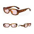 Retro Oval-shaped Hip Hop Clear Casual Colored Lens Fashion Sunglasses