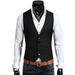 Men's Formal Casual Business Dress Vest Suit Slim Tuxedo Waistcoat Coat Jacket