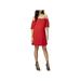 Rachel Rachel Roy Womens Off-The-Shoulder Sweetheart Neckline Cocktail Dress