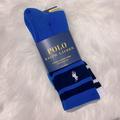 Polo By Ralph Lauren Underwear & Socks | / 3pk Classic Sport Socks | Color: Blue/White | Size: Os