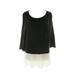 Alfani Womens Black Layered-Look Sequined Sweater XL