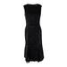 R&M Richards Women's Velvet Fit & Flare Dress