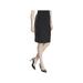 CALVIN KLEIN Womens Black Side Stripe Above The Knee Pencil Wear To Work Skirt Size: XL
