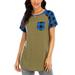 Sexy Dance Womens Short Sleeve Blouse Plaid Raglan Crewneck T Shirts Tees Front Pocket Color Block Casual Loose Fit T-Shirts Tops for junior Army Green M