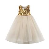 Baby Kids Sequin Tulle Tutu Dress Wedding Party Pageant Prom Dress