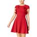 Bee Darlin Womens Ruffled A-Line Dress