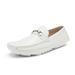 Bruno Marc Men's Classic Loafers Driving Moccasins Shoes Slip on Lightweight Shoes BM-PEPE-3 WHITE Size 9.5