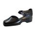 PEERAGE Leda Women's Wide Width Open Shank Leather Shoes BLACK 9