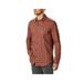 COLUMBIA Mens Orange Plaid Collared Classic Fit Dress Shirt S