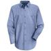Red Kap Industrial Long Sleeve Work Shirt SP14 ML-Medium Blue/ Light Blue 3XL