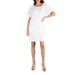 24/7 Comfort Apparel Women's Loose Fit T-Shirt Dress with Boat Neck