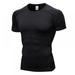 PRAETER New 2021 Summer Mens T-shirt Short Sleeve Quick Dry Breathable Fitness Tshirt Men Tee Tops Solid Colors