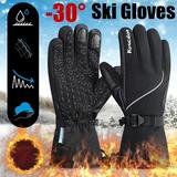 UKAP Men Women Winter Warm Gloves Windproof Waterproof Thermal Fleece Touch Screen Mitten,For Cycling Skiing Outdoor Sports