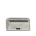 Fossil Logan RFID Zip Around Clutch Silver Metallic