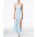 TEEZE ME Juniors Lace Illusion Dress (Color:Sky Blue Size:3)