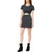 Socialite Womens Juniors Tie-Front Cut Out Casual Dress