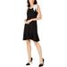 Signature By Robbie Bee Womens Petites Bow-Sleeve Drop-Waist Party Dress