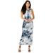 Sofia Jeans by Sofia Vergara Womenâ€™s Tie Dye Button Side Maxi Dress