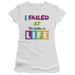 The Game Of Life The Game S/S Junior Women's T-Shirt Sheer White