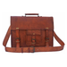 Rustic Town 15'' Vintage Style Laptop Bag Genuine Leather Men Messenger Bag