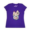 Inktastic Jean Pocket Bunny Rabbit Adult Women's V-Neck T-Shirt Female