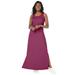 Jessica London Women's Plus Size Lace Up Maxi Dress