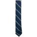 Tommy Hilfiger Men's Stripe 100% Silk Tie, Navy - NEW
