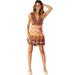 KAWELL 2021 Sweet Fashion Summer Women Ladies Dress, Sundress short Sleeve Print Ruffles Skinny Mini Dress