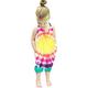 Inverlee Toddler Kids Baby Girls Sleeveless Rainbow Tie Dyed Romper Jumpsuit Clothes