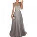 summer Women Long Pageant Formal Wedding Bridesmaid Party Maxi Dress Bridesmaid Long Floor-Length Party Dress Sleeveless Maxi Empi Party Mesh Dresses