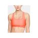 Nike Womens Heathered Cross-Back Medium-Support Compression Sports Bra