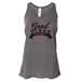 Women's Good Vibes Scrunch Tank "Good Vibe Society" Bella Tank Top Gift X-Large, Charcoal Gray