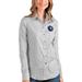 Minnesota Timberwolves Antigua Women's Structure Button-Up Long Sleeve Shirt - Charcoal/White