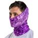 Aqua Design Fishing Hunting Masks Neck Gaiters for Men and Youth: UPF 50+ Sun Mask Protection: Camo Half Face Cover Balaclava Bandana: Liquid Purple size XL