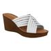 Bella Vita Italy Cat-Italy Multi Strap Woven Wedge Sandals (Women)