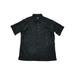 Van Heusen Air Mens Black Floral Short Sleeve Button-Up Shirt