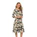Women's Elegant Cross-border Early Sunny Season Light Transparent Design V Shape Neck Waist Dress