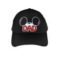 Disney Mickey Mouse Dad Black Baseball Hat Cap (Men's)