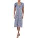 Lauren Ralph Lauren Womens Floral Faux Wrap Casual Dress