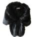 Zonghan Women Artificial Wool Fox Fur Shawl Autumn Winter Faux Fur Shawl Thick Shawl Cloak Fashion Women Bridal Wedding Faux Fur Shawl Stole Wrap Winter Shaggy Shrug Scarf Outwear Black