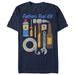 Men's Lost Gods Father's Day Tool Kit Cartoon Graphic Tee