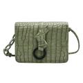 Chinatera Alligator PU Women Handbag Solid Totes Lady Crossbody Shoulder Bag (Green)