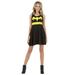 Batgirl dressbataline-M Batgirl Women A-Line Scoop Neck Fitted Dress - Medium