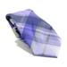Kenneth Cole Mens Layer Grid Plaid Self-Tied Necktie