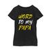 Girl's Lost Gods Father's Day Word Papa Graphic Tee